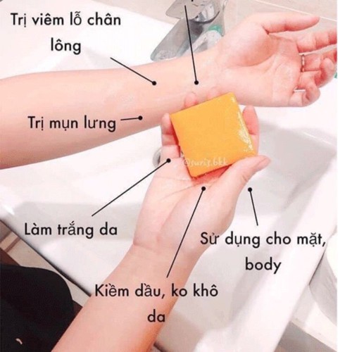 Xà phòng nghệ cam Thái Lan