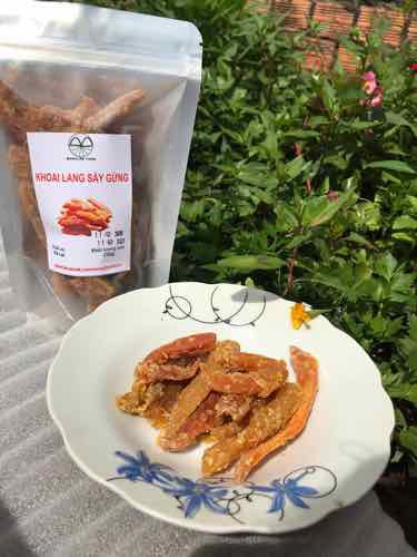 Khoai lang sấy gừng 500g đóng gói hút chân không 2