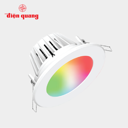 Bộ đèn LED Downlight thông minh Điện Quang Apollo ĐQ SLRD04SM 07 115 7W, 4.5 inch, điều khiển sắc màu RGB, SIG Mesh