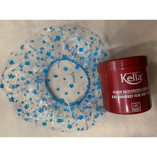 Kem Ủ Tóc Kella Dầu Hấp Tóc Kella 500ml ( tặng nón ủ tóc siêu xinh)