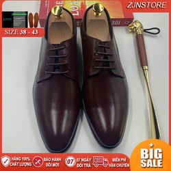 >> SO SÁNH GIÁ GIÀY TÂY OXFORD NAM TPHCM | Shopee Lazada Sendo Tiki 6 Giày Da Nam Công Sở Oxford Nam Da Bò Giày Tây Nam Màu Đen Vàng Nâu Size 38 39 40 41 42 43