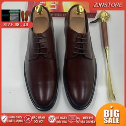 >> SO SÁNH GIÁ GIÀY TÂY OXFORD NAM TPHCM | Shopee Lazada Sendo Tiki 8 Giày Da Nam Công Sở Oxford Nam Da Bò Giày Tây Nam Màu Đen Vàng Nâu Size 38 39 40 41 42 43