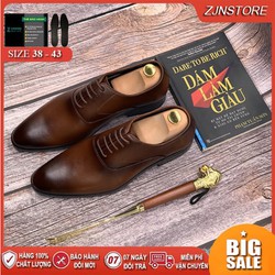 >> SO SÁNH GIÁ GIÀY TÂY OXFORD NAM TPHCM | Shopee Lazada Sendo Tiki 10 Giày Da Nam Công Sở Oxford Nam Da Bò Giày Tây Nam Màu Đen Vàng Nâu Size 38 39 40 41 42 43