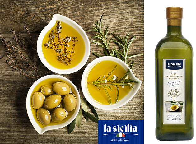 Dầu Oliu nguyên chất Olive Extra Virgin La Sicilia 1 lít [Date 2023]