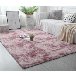 Thảm Lông Loang Trải Sàn Cao Cấp, Lông Dài 4cm, Kích Thước 1M2x1M6