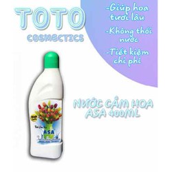 >> SO SÁNH GIÁ NƯỚC CẮM HOA ASA 400ML | Shopee Lazada Sendo Tiki | Nên mua ở đâu rẻ nhất 120 NƯỚC CẮM HOA 400ML-GIÚP HOA TƯƠI LÂU, KO THỐI NƯỚC. NƯỚC CẮM HOA ASA 400ML