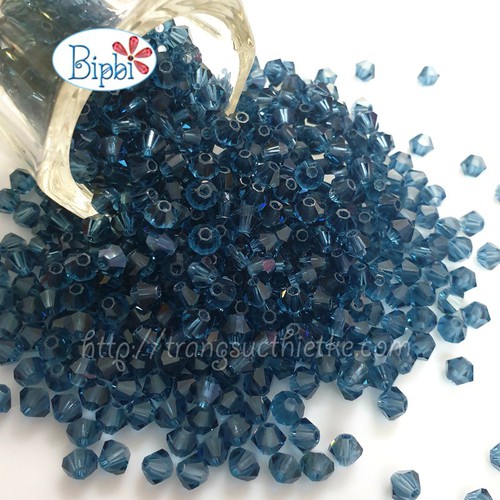 100 viên pha lê màu xanh cửu long