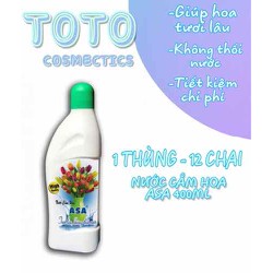 >> SO SÁNH GIÁ NƯỚC CẮM HOA ASA 400ML | Shopee Lazada Sendo Tiki | Nên mua ở đâu rẻ nhất 158 1 THÙNG 12 CHAI NƯỚC CẮM HOA ASA 400ML - GIÚP HOA TƯƠI LÂU, KO THỐI NƯỚC