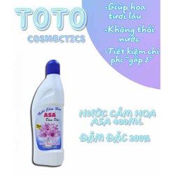 >> SO SÁNH GIÁ NƯỚC CẮM HOA ASA 400ML | Shopee Lazada Sendo Tiki | Nên mua ở đâu rẻ nhất 164 DUNG DỊCH 400ML ĐẬM ĐẶC 200 GIỮ HOA TƯƠI LÂU KO THỐI NƯỚC NƯỚC CẮM HOA ASA 400 ĐẬM ĐẶC BẠN CỦA CHỊ EM NỌI TRỢ