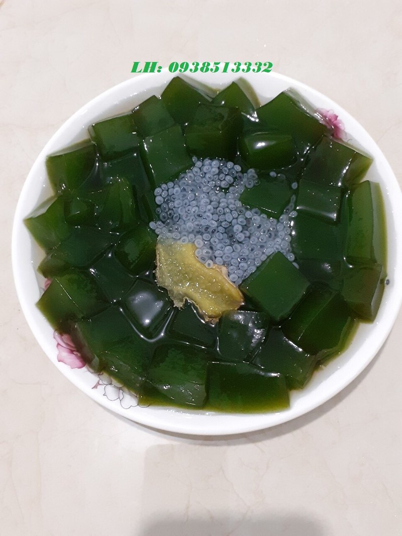 400gr LÁ SƯƠNG SÂM LÔNG KHÔ LÀM THẠCH SƯƠNG SÂM KÈM NANG MỰC