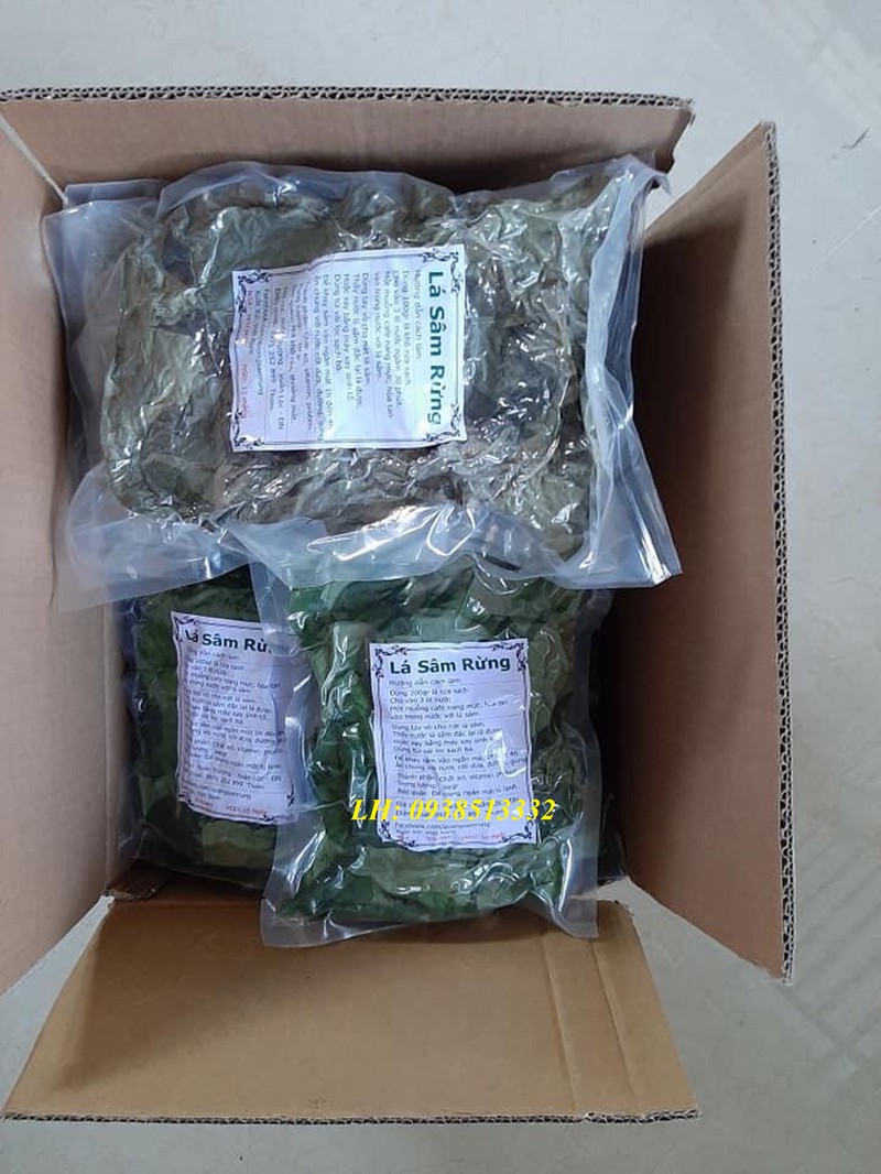 400gr LÁ SƯƠNG SÂM LÔNG KHÔ LÀM THẠCH SƯƠNG SÂM KÈM NANG MỰC