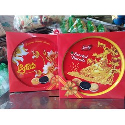 >> SO SÁNH GIÁ BÁNH QUY BƠ TỔNG HỢP EUDORA 306G (TẾT) | Shopee Lazada Sendo Tiki 64 (Bánh tết) 3 mẫu bánh quy hỗn hợp hộp thiếc Thái Lucky- kèm túi xách