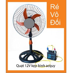 Quạt Kẹp Bình 12V, Có 3 Tốc Độ Gió, Chạy Trực Tiếp NLMT. Loại CN B3.