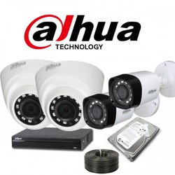 Bộ 4 camera hdcvi dahua 2mp, hdd 500