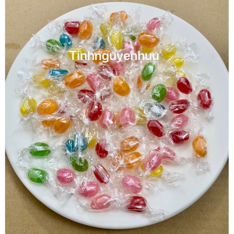 Kẹo mềm kim cương nhân trái cây 8 vị Nhật Bản gói 300g