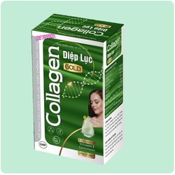 Viên Uống D.iệp Lục Ca.llagen Gold- giúp giữ dáng đẹp da, tăng cường sức khỏe- Hộp 30 viên- Xanh đậm