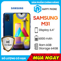 Điện thoại Samsung Galaxy M31 (64GB/6GB) - Hàng Chính Hãng,...