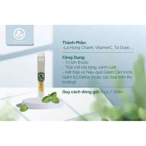 KẸO SIẾT EO HUỶ MỠ VIT-C ống 7 viên