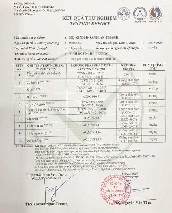 Tinh bột nghệ nguyên chất Beemo - Đắp mặt, hỗ trợ dạ dày, bao tử, làm viên tinh nghệ mật ong