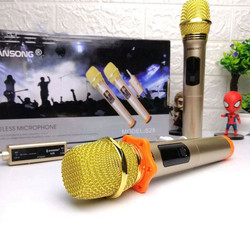 Bộ 2 Micro Không Dây ZANSONG S28 Sóng UHF Wireless Dành Cho Amly Loa Kéo