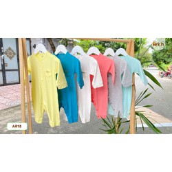 Body dài tay sợi tre size bé 0-12m