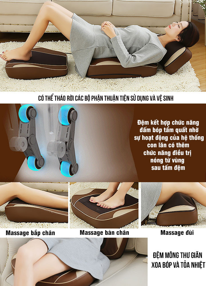 Đệm massage toàn thân FUKI JAPAN FK-N80 (Thế hệ mới)