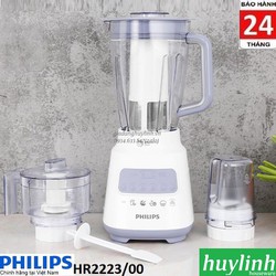 Máy xay sinh tố Philips HR2223 - 3 cối - 700W - Hàng chính hãng