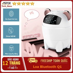 Loa bluetooth Q1 tai thỏ siêu đáng yêu hỗ trợ thẻ nhớ 32GB