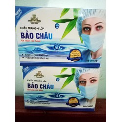 khẩu trang 4 lớp không xù