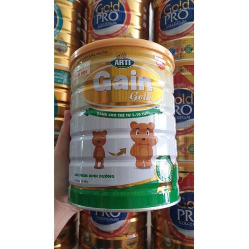 Sữa Arti Gain Gold (1-10 tuổi)Cho trẻ Biếng ăn, Chậm lớn (900g)
