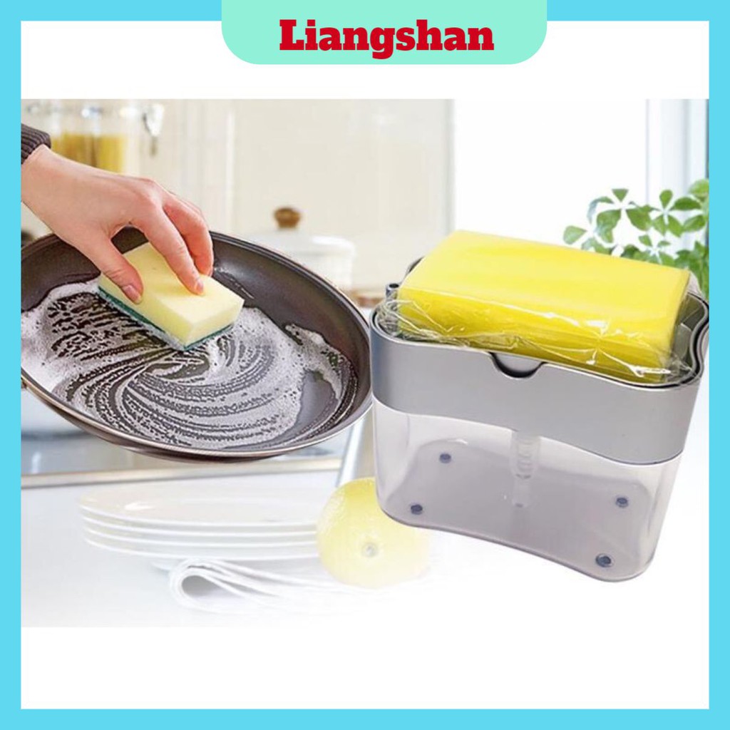 Hộp đựng dầu rửa bát chén - Tặng kèm miếng rửa - 5467639122 1