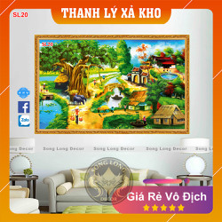 >> BÁO GIÁ TRANH 3D MIEN NAM | Shopee Lazada Sendo Tiki mới nhất 48 Tranh Dán Tường Làng Quê Việt Nam - SL20-Tranh 3d Đồng quê - Song Long Decor