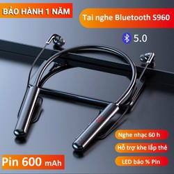 >> BÁO GIÁ TAI NGHE BLUTOOTH GYM 530. PIN 1000 MAH. NGHE NHẠC 100H,HỖ TRỢ KẾT NỐI THẺ NHỚ NGOÀI. ÂM THAN 9D NGHE NHẠC ĐỈN | Shopee Lazada Sendo Tiki mới nhất 88 Tai nghe bluetooth Sports S960, Pin khủng 600mAh, nghe nhạc liên tục 60h. Tai nghe bluetooth không dây 5.0 ,hỗ trợ khe lắp thẻ nhớ TF lên đến 32G.