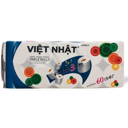 1 Bịch 10 Cuộn Giấy Vệ Sinh VIỆT NHẬT Không Lõi