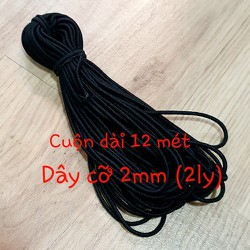 1 Cuộn Dây Thun Khuy Tròn Lớn 2mm - Dài 12mm (Thun Chỉ Lớn) Dùng Cho May Vá và Trang Trí