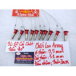 CHỐT THÙNG LOA ARRAY MÀU ĐỎ 10 SỢI- AUDIO CHÂU GIA