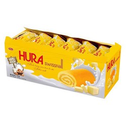Bánh Bông Lan Hura Swissroll kem bơ sữa 360g