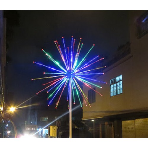 CÂY ĐÈN LED PHÁO HOA 20,24,30 TIA CÓ ÂM THANH ĐỦ BỘ