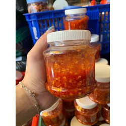 Hủ 200gr ớt rim siêu cay dùng chung bánh tráng