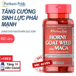 Viên uống tăng cường sinh lực,chiết xuất Cỏ sừng dê và Maca Horny Goat Weed with Maca 60 viên