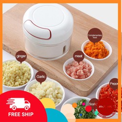 - Máy xay tỏi ớt cầm tay Mini Food Chopper