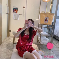 >> BÁO GIÁ ĐỒ BỘ MẶC NHÀ NỮ - COTTON CAO CẤP - THƯƠNG HIỆU ELLE LM1903 | Shopee Lazada Sendo Tiki mới nhất 145 Bộ Ngủ Cotton Lụa-Đồ Bộ Nữ Mặc Nhà Kute Cao Cấp Cộc Tay Siêu Đẹp Màu Đỏ Hình Tim DB04
