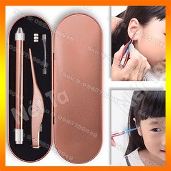 Bộ dụng cụ lấy ráy tai có đèn Led cao cấp - an toàn khi sử dụng nhất là đối với trẻ em Bộ dụng cụ lấy ráy tai có đèn Led cao cấp - an toàn khi sử dụng nhất là đối với trẻ em