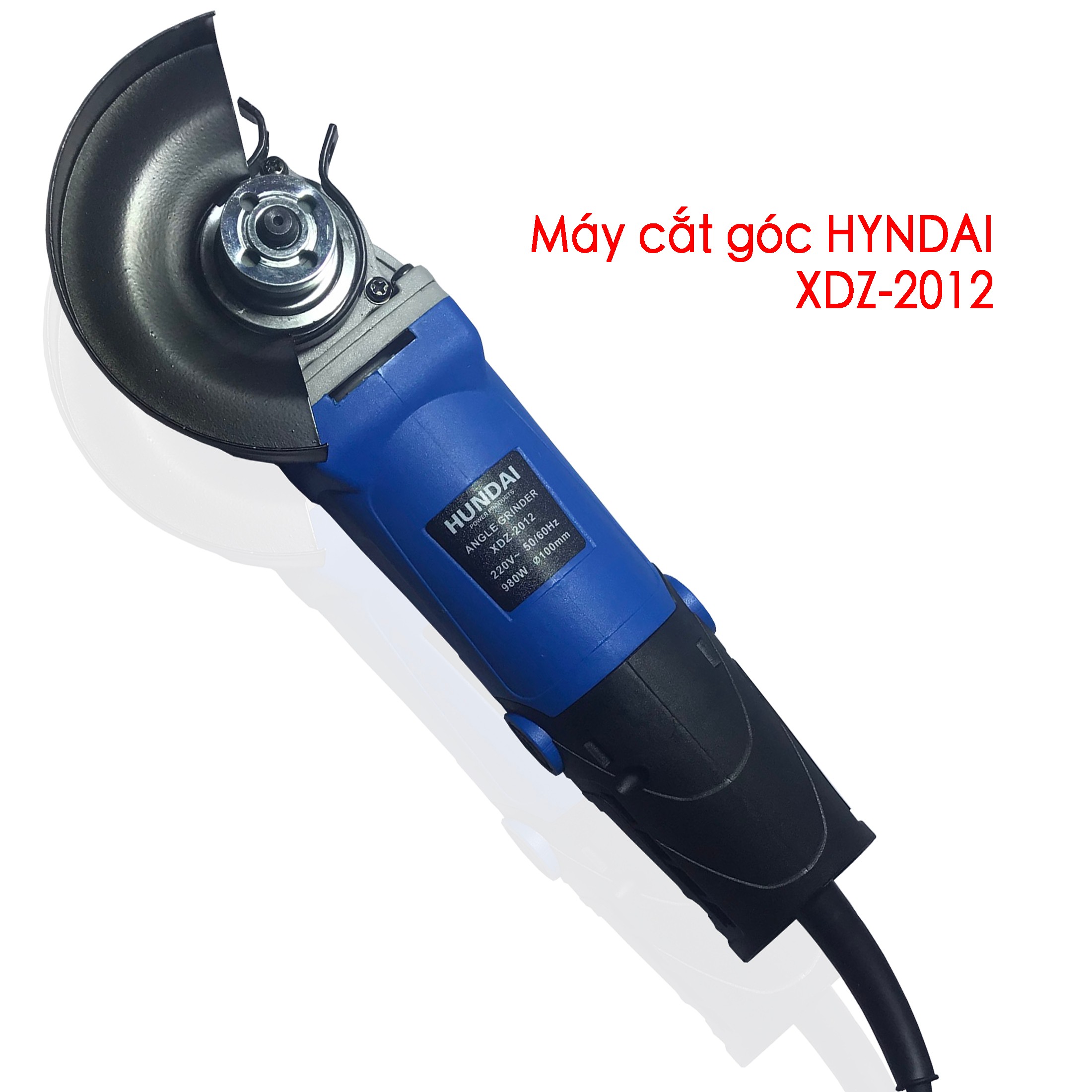 Hình ảnh Máy Mài Cắt Góc HUNDAI cầm tay lưỡi D100 -Hàng tốt cam kết hài lòng-Công tắc đuôi