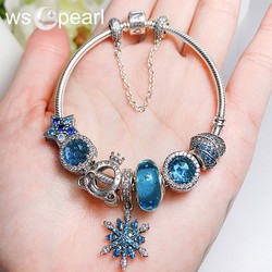 VÒNG TAY ĐÁ QUÝ CHARM BẠC CAO CẤP- WSCPEARL