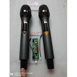 Micro Không Dây Cho Mọi Loa Kéo Tay Kim Loại Set Tần Số- Giá 1 Cặp