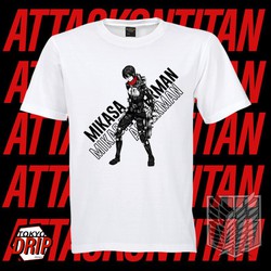 SALE SỐC- SALE SỐC- ÁO thun Anime Shirt Attack on Titan AOT Mikasa Ackerman mùa 4 - mẫu áo Anime màu trắng cổ tròn SALE SỐC- SALE SỐC- ÁO thun Anime Shirt Attack on Titan AOT Mikasa Ackerman mùa 4 - mẫu áo Anime màu trắng cổ tròn