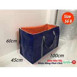 Túi Vải Bạt Đựng Đồ Có Size Khủng Lồ - Làm Từ Vải Bạt Xanh Cam