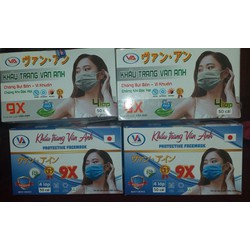 hộp 50 sản phẩm khẩu trang 4 lớp Vân Anh