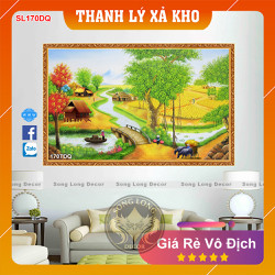 >> BÁO GIÁ TRANH 3D MIEN NAM | Shopee Lazada Sendo Tiki mới nhất 80 Tranh Dán Tường Làng Quê Việt Nam - SL170DQ-Tranh 3d Đồng quê - Song Long Decor